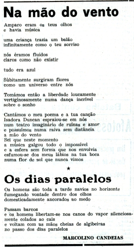 Poemas de Marcolino Candeias publicados no mesmo 