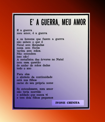poema de Ivone Chinita publicado no Glacial nº 72 de 7 de Janeiro de 1972